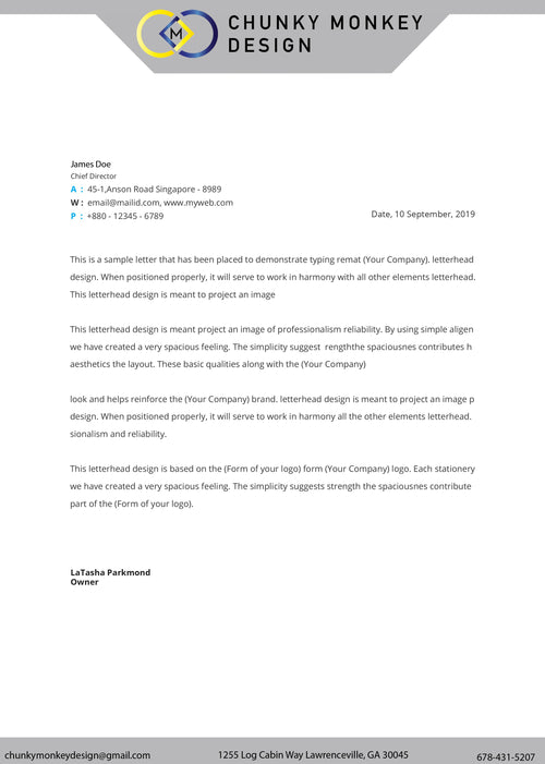 Custom Letterhead Design