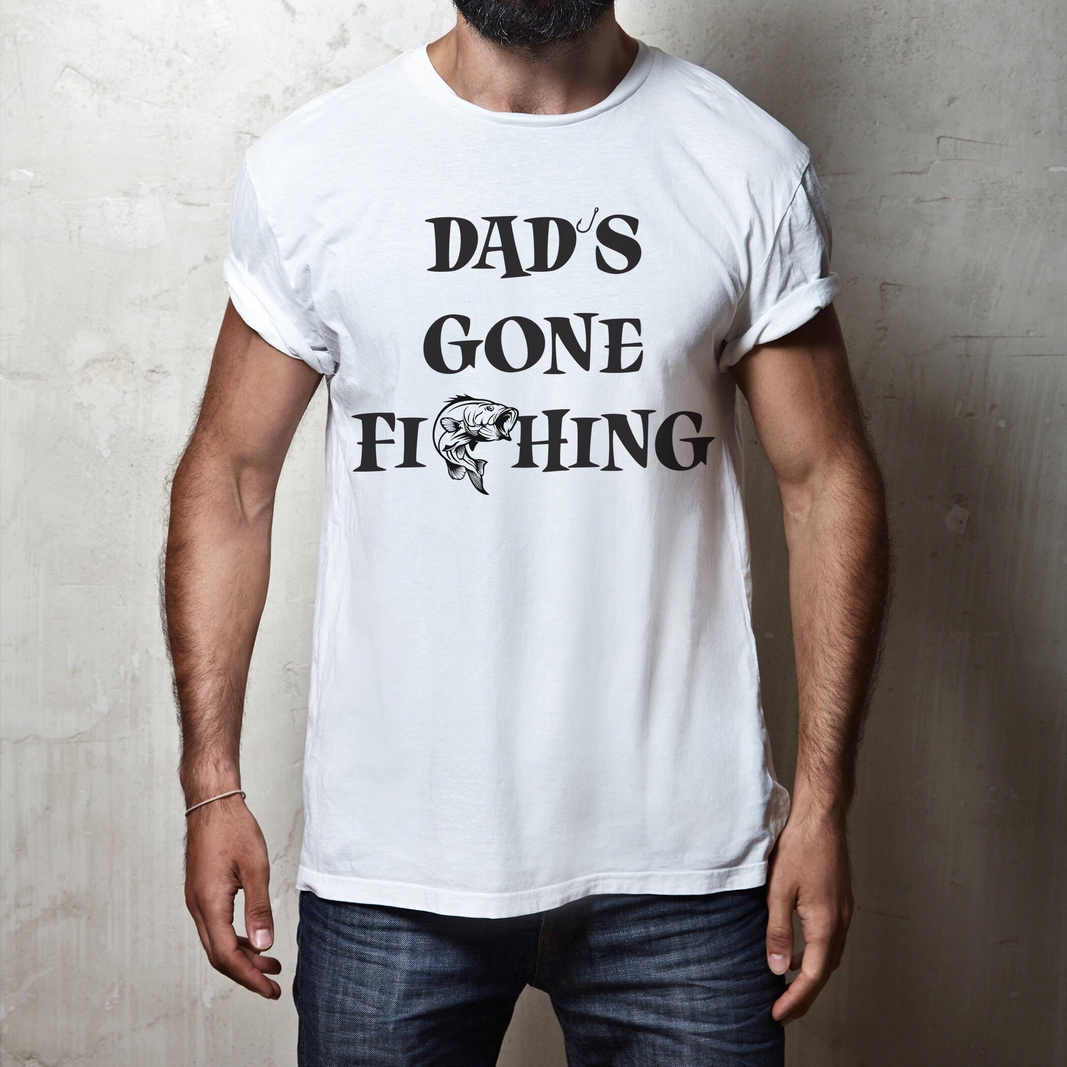 Dad's Gone Fishing Shirt auf Englisch