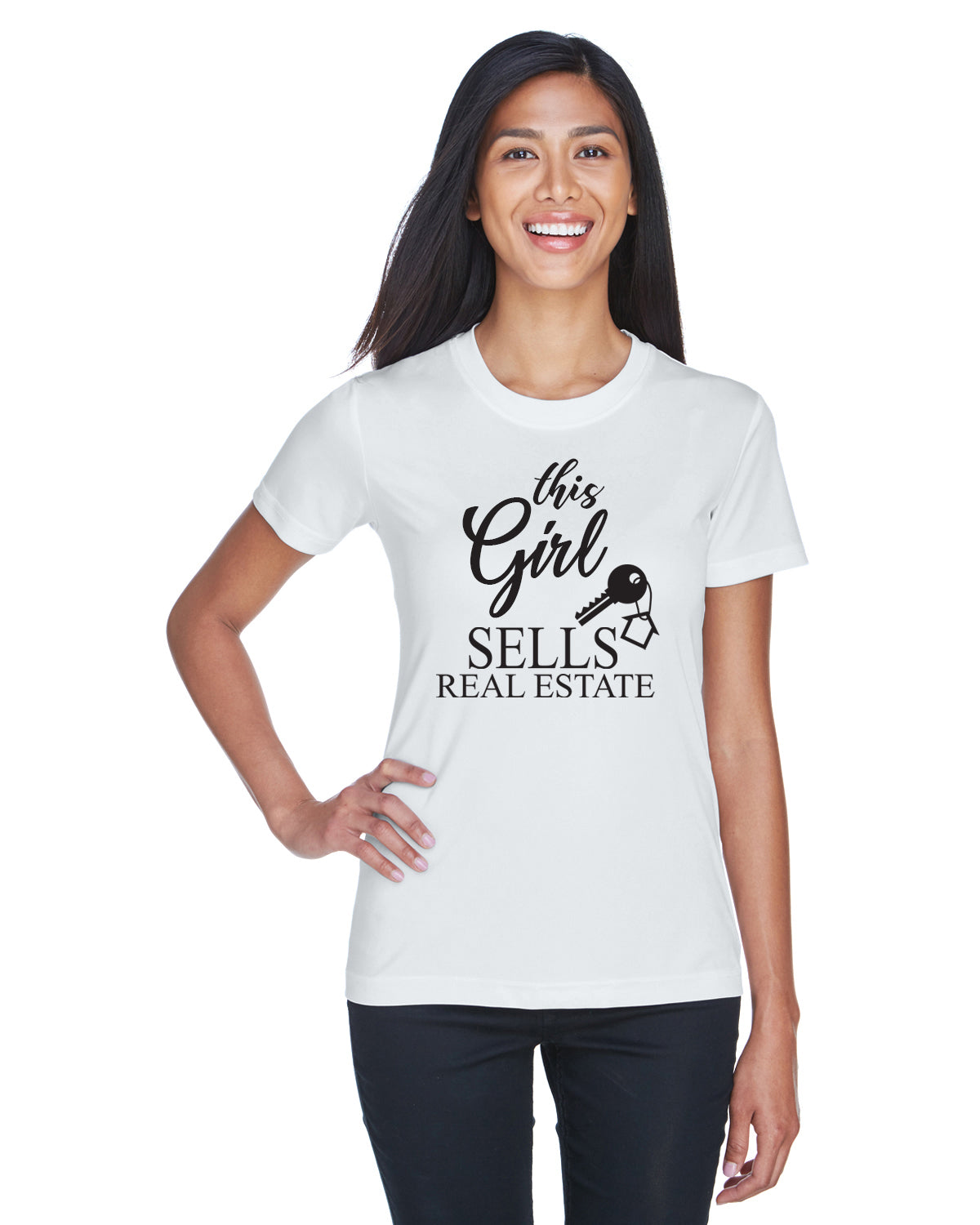 Dieses Mädchen verkauft Immobilien-Shirt
